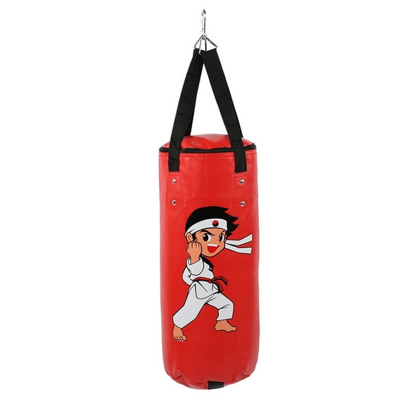 Bolsa de arena de boxeo para niños Nikou tipo colgante para entrenamiento de Muay Thai color rojo 60 cm
