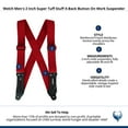 thumbnail image 4 of Welch  2 Inch Super Tuff Stuff X-Back Button On Work Suspender (Men), 4 of 4