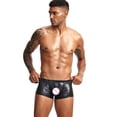 thumbnail image 3 of PEASKJP Mens Underwear Performance Boxer Brief Extended Length Underwear,Black XXL, 3 of 3