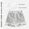 thumbnail image 3 of FORMRS Boys Swim Trunks Quick Dry Mesh Liner Boardshorts Sizes XS-XL, White Christmas Holly, 3 of 7