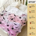 thumbnail image 3 of Moon Printed Blanket Gifts for Halloween Throw Blanket for Women Men Soft Cozy Fleece Couch Living Room Bed Blanket for Kids Girls Boys\u2014X-Small 40x30In (Toddler) PET, 3 of 6