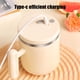 thumbnail image 4 of Taza de Café Recargable de Acero Inoxidable | Mezclador Automático de Leche de Soja | Termo Aislado de 400 Ml | Alimentación Por Usb con Motor de Triple Cuchilla | Agitador Portátil Resistente a Fuga, 4 of 6