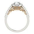 thumbnail image 2 of Pompeii3 1ct Diamond Vintage Engagement Ring Filigree 14k Rose White Gold, 2 of 5