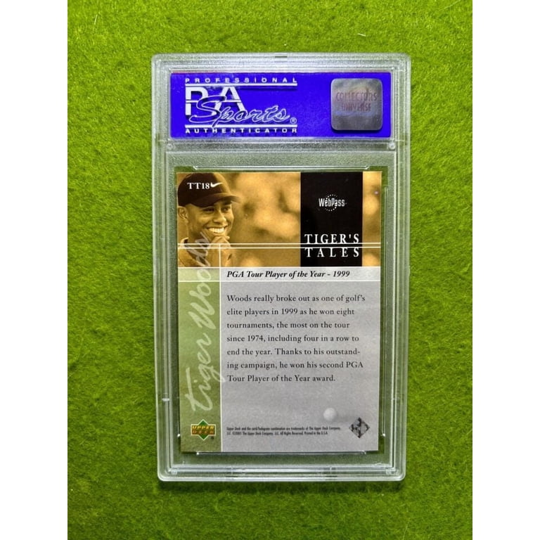 Tiger Woods ROOKIE CARD GRADED PSA 9 MINT RC 2001 Upper Deck Golf