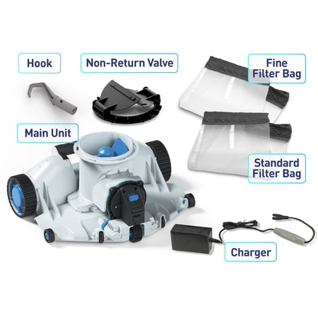 Kokido XTROJET 620 Robotic Pool Vacuum Cleaner for Heavy Debris - Cordless