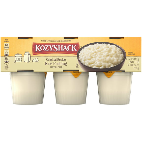 Kozy Shack Original Recipe Rice Pudding, 24 oz, 6 Count