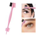 thumbnail image 3 of Herramienta de atención de Doble Cabeza funciones Más Afilada, Cepillo para Cejas, para Pestañas, Cepillo de Control de Bordes para Maquilla - Rosado Macarena Cepillo y peine para cejas, 3 of 8