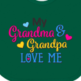 thumbnail image 4 of Inktastic My Grandma and Grandpa Love Me with Hearts Boys or Girls Baby Bib, 4 of 4