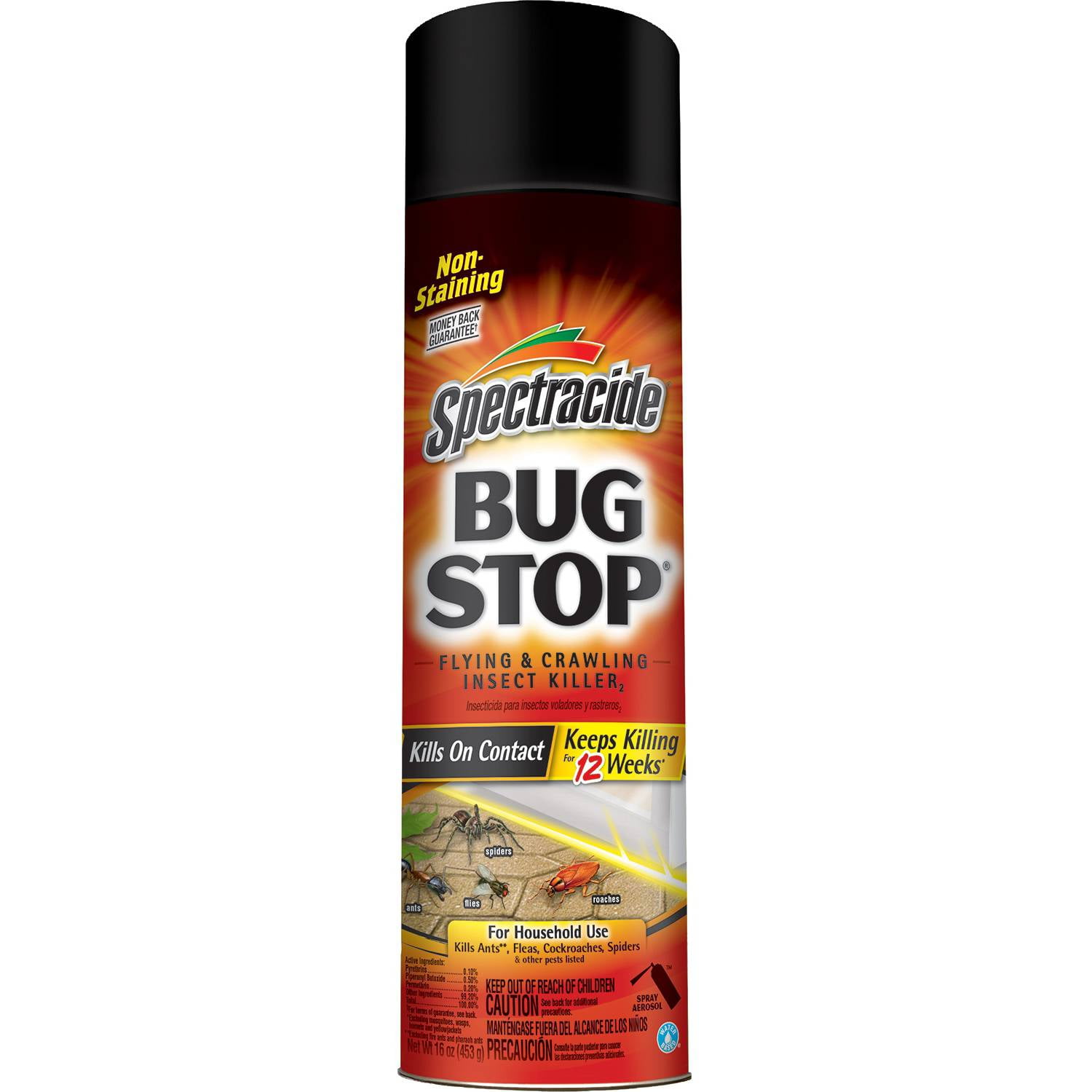Spectracide Bug Stop Flying and Crawling Insect Killer Aerosol, 16 oz