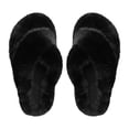 thumbnail image 1 of Pantuflas mullidas para mujer, pantuflas peludas para mujer, pantuflas de casa abiertas y peludas, pantuflas de casa para mujer, funcionalidad inteligente, 1 of 9