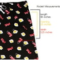 thumbnail image 5 of Pavilion Gift Company - Bacon and Eggs - L Black Unisex Lounge Pants, 5 of 7