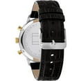 thumbnail image 3 of Tommy Hilfiger 1791986 Men's Leonard Black Leather Strap Watch, 3 of 3