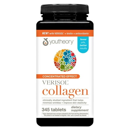 youtheory Concentrated Collagen With Verisol, 345 Count