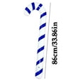 thumbnail image 2 of Fiudx Bastón Navideño Inflable, Diseño Clásico de Bastón de Caramelo Rojo y Blanco, Material de Pvc Duradero, Divertido Juguete Interactivo, Decoración para Fiestas Navideñas, Ideal para Celebracione, 2 of 4