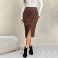 thumbnail image 6 of Lmueinov Skirts for Women High Waisted Business Midi Skirts A-Line Pencil Skirts with Split for Office Fall Casual Daily Outfitsskirts, 6 of 8