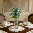 thumbnail image 1 of Tallos de crisantemo artificial | Ramo pequeño de margaritas de plástico sintético | Arreglos florales decorativos de seda para centros de mesa de bodas y decoración del hogar, 1 of 6