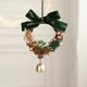 thumbnail image 5 of Adorno navideño con escena | Decoración colgante con campanas, piñas y lazo para árbol de Navidad, lugar de fiesta y decoración festiva del hogar., 5 of 7