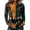 15# Dark Green, variant on Halloween Shirts for Women 2026 Plus Size Long Sleeve Funny Pumpkin Print Tops Cute Vintage Teacher Shirts Casual Holiday Clothes Brown 3XL