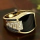 thumbnail image 1 of Anillo de piedra de ágata Natural ovalada grande Vintage para hombre, anillo de hormiga de circón rojo amarillo con incrustaciones Retro para mujer, anillo de boda, joyería turca Tan Jianjun unisex, 1 of 2