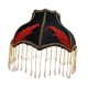 thumbnail image 2 of Pantalla de lámpara Cubierta de luz Versátil E27 Accesorios de moda Pantalla de hogar europea Negro Rojo 31cmx28cm, 2 of 8