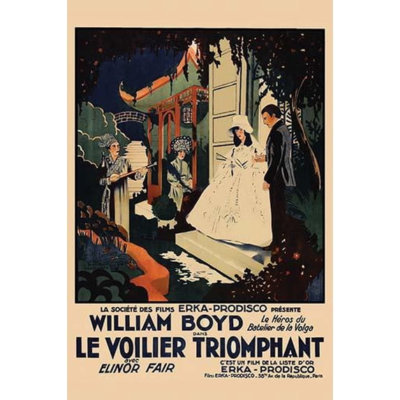Yankee Clipper "Le Voilier Triomphant"-Fine art canvas print (20" x 30")