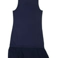 thumbnail image 2 of Michael Kors Womens Pleated Hemline Tank Dress, Blue, Small, 2 of 2