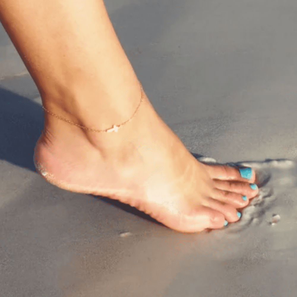 cross ankle bracelet