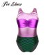 thumbnail image 2 of Kids Girls Ballet Dance Dress Metallic Mermaid Printed Rhythmic Gymnastic Leotard Bodysuit Bailarina Dancing Sleeveless Jumpsuit10 Gong Bohan LED, 2 of 2