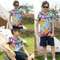 thumbnail image 3 of Kids T-Shirt Clothes for Boys T Shirt 3D Graphic Print Crew Neck Short Sleeve Tops Tee Summer Shirts 6-14 Years, 3 of 7