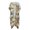 Wild Western Horse Herd Print, variant on HELLHERO Polyester Long Kimono Swimsuit Cover Up for Beach Comfort Breathable Poinsettia Pattern