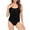 A-Black, variant on Women's One Piece Swimsuit Tummy Control - Backless Swimsuit for Swimming & Snorkeling, Solid Color Beachwear