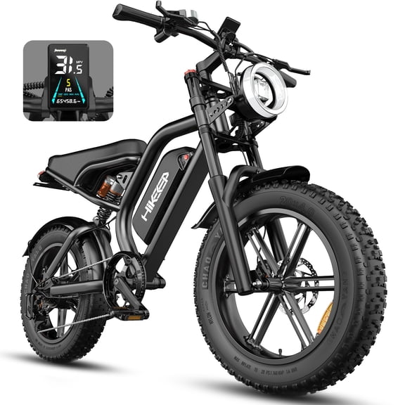 Efunkeep K6-L-4.0 20" Adult Electric Mountain Bike , 1500W Peak Motor , 48V 15.6Ah 748.8Wh Battery , UL2849