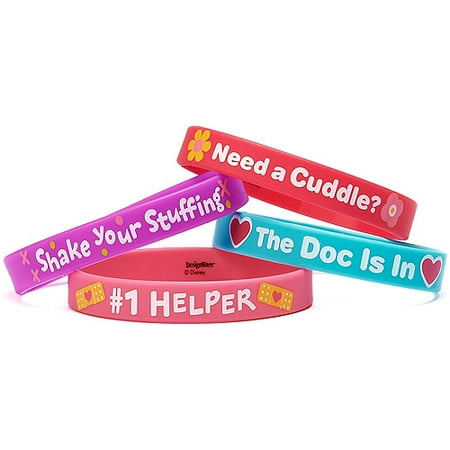Doc McStuffins Party Favor Rubber Bracelets, 4ct