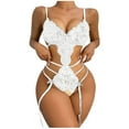 thumbnail image 2 of uublik Lingerie Set for Women Sexy Naughty Sexy Naughty Babydoll Lace Bodysuit Plus Size, 2 of 4