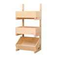 thumbnail image 4 of Estante de suelo para balcón, decoración, dispensador de latas multiusos resistente al desgaste, práctico. Color de la madera, 4 of 9