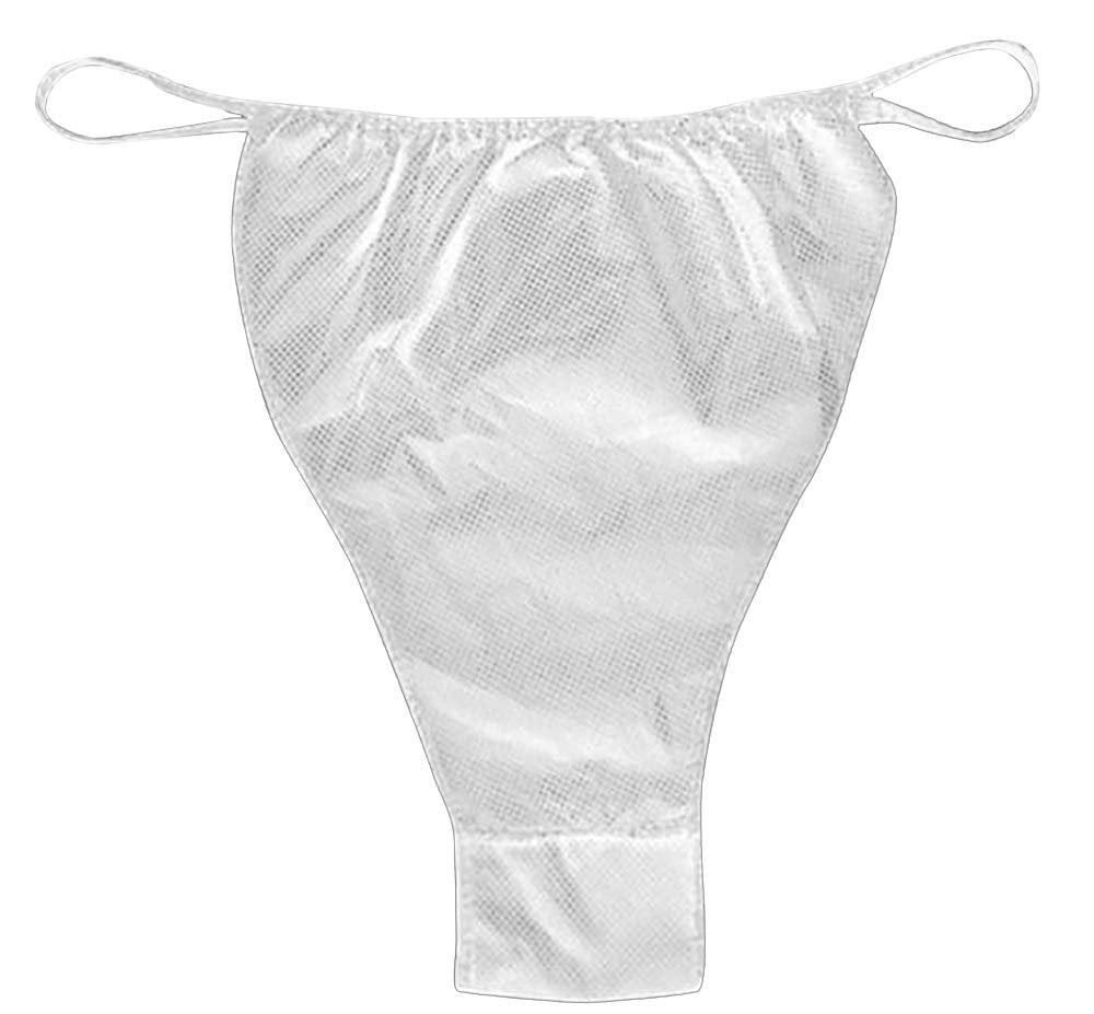 Dukal Disposable Bikini Panties Spa Undergarments Polypropylene White
