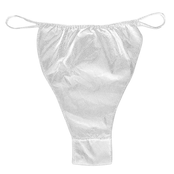 Dukal Disposable Bikini Panties Spa Undergarments Polypropylene White