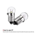 thumbnail image 4 of Unique Bargains 3.8V Bulb Holder Screw Base E10 Lamp Socket Black 1 Set, 4 of 6