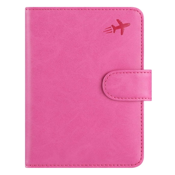 Funda para pasaporte, cartera, piel con bloqueo RFID PASCACOO