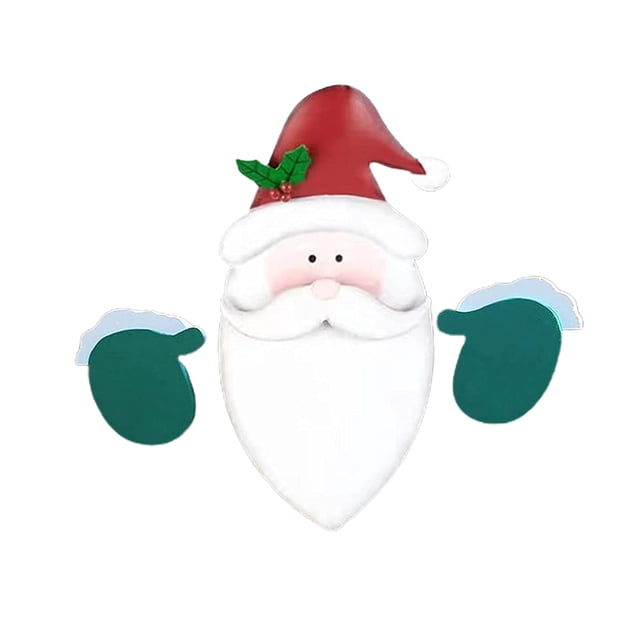 Santa Snowman Fence Topper Ornament, Beautiful Decoration, Hand Made, Create Atmosphere, Wide Application, Christmas Gift