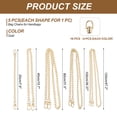 thumbnail image 2 of Flat Purse Chain, 5 Pack Gold Chain Purse Strap Handbag Chains Crossbody Straps Extender with D-Rings for Tote Wallet Clutch Satchel Short Bag, 5 Size, 2 of 7