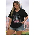 thumbnail image 5 of DEXIO Plus Size Magic Kingdom Shirts for Women Castle Graphic T Shirt Cute Holiday Shirt Princess Tee Funny Vacation Tops, 5 of 7