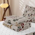 thumbnail image 5 of Erosebridal Neutral Woof Dog Paw Print Zipper Twin Comforter Sets with Fitted Sheet and 2 Pillowcases,Bone Letter Accent Zipper Bedding Set For Boys,Reversible,4-Piece, 5 of 7