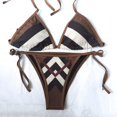 thumbnail image 2 of 2024 Nuevo traje de baño sexy para mujer, bikini de dos piezas con tanga y tirantes ajustables divididos, ropa de playa brasileña, traje de baño bikini para mujer, 2 of 4