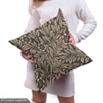 thumbnail image 5 of Ambesonne Classical Fabric by the Yard Upholstery, Retro Floral Theme Art, 1 Yard, Dark Sepia and Tan, 5 of 5