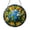 Acrylic 3.5 Inch, variant on Planet Earth Stained Glass Suncatcher Window Hanging, Colorful World Globe Art Glass Panel with Green Leaves Border, Nature Inspired Earth Design Decorative Window Ornament for Home Gift