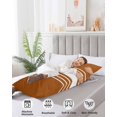 thumbnail image 4 of Burnt Orange White Stripe Body Pillow Covers, Modern Rustic Vertical Striped Soft Bed Throw Pillowcases Breathable Cooling Long Lumbar Body Pillow Sham Cover for Bed Sofa 20''x54'', 4 of 7