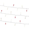 thumbnail image 4 of Indoor/Outdoor 100-Count LED Mini Christmas String Lights, Red/Warm White/Frosted Warm White, White Wire, 19.5', by Holiday Time, 4 of 7