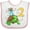 White and Pink, variant on Inktastic 2nd Birthday Cute Turtle in Party Hat with Confetti Boys or Girls Baby Bib