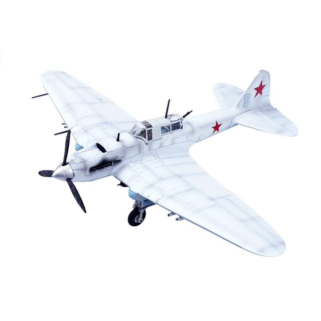 NATEFEMIN Ilyushin IL-2 Shturmovik Attack Aircraft Model 1:72 Scale For Aircraft Collection Enthusiast Holiday Home Decor